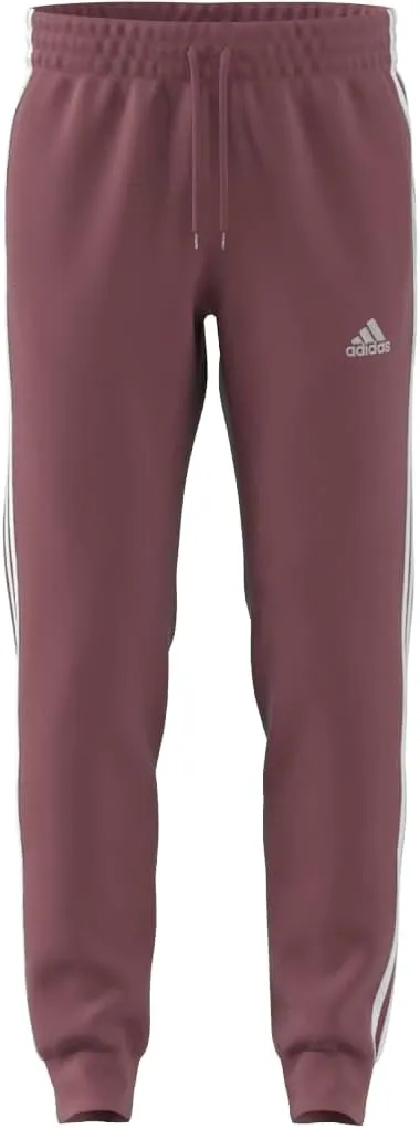 adidas Men's Tall Size Essentials 3-Stripes Fleece Tapered Cuff Pants