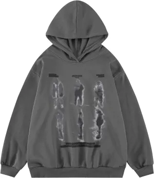 Aelfric Eden Graphic Hoodies for Men Vintage Printed Hoodie Sweatshirt Oversized Long Sleeve Streetwear Hooded Pullover