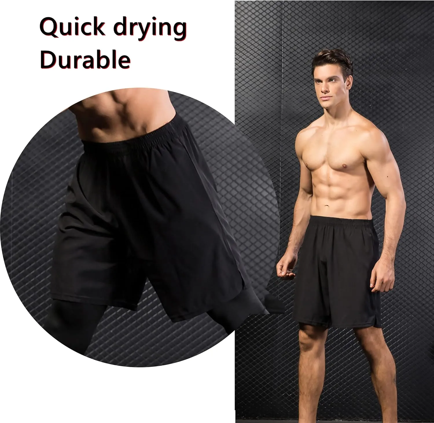 Alidamo Athletic Shorts for Men with Pockets Quick Dry Basketball Workout Shorts Gym Running