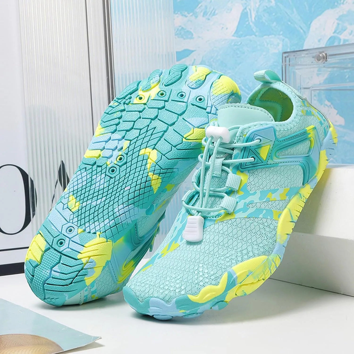Barefoot Swim Shoes for Women Men Quick Dry Aqua Water Shoes Beach Pool Surf Yoga Hiking Lightweight Non Slip Outdoor Sports