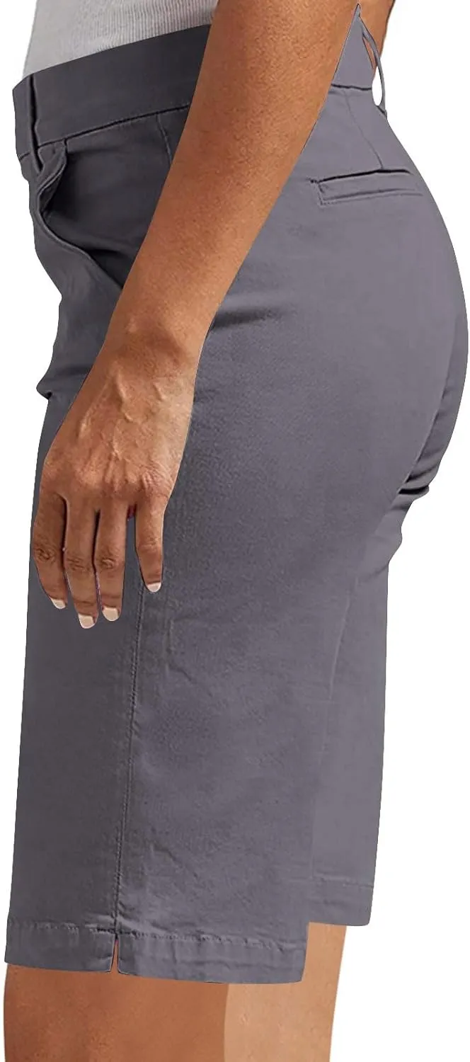 Bermuda Shorts for Women 2025 Trendy Casual Summer High Waisted Chino Shorts Straight Leg Hiking Vacation Outfits