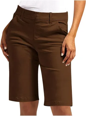 Bermuda Shorts for Women 2025 Trendy Casual Summer High Waisted Chino Shorts Straight Leg Hiking Vacation Outfits
