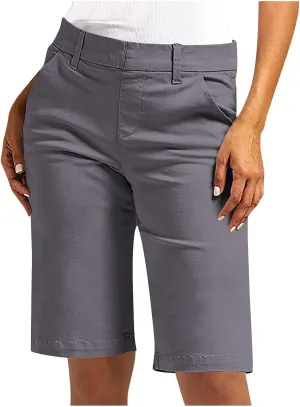 Bermuda Shorts for Women 2025 Trendy Casual Summer High Waisted Chino Shorts Straight Leg Hiking Vacation Outfits