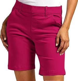 Bermuda Shorts for Women Trendy 2025 Casual Summer High Waisted Chino Shorts Straight Leg Hiking Vacation Outfits