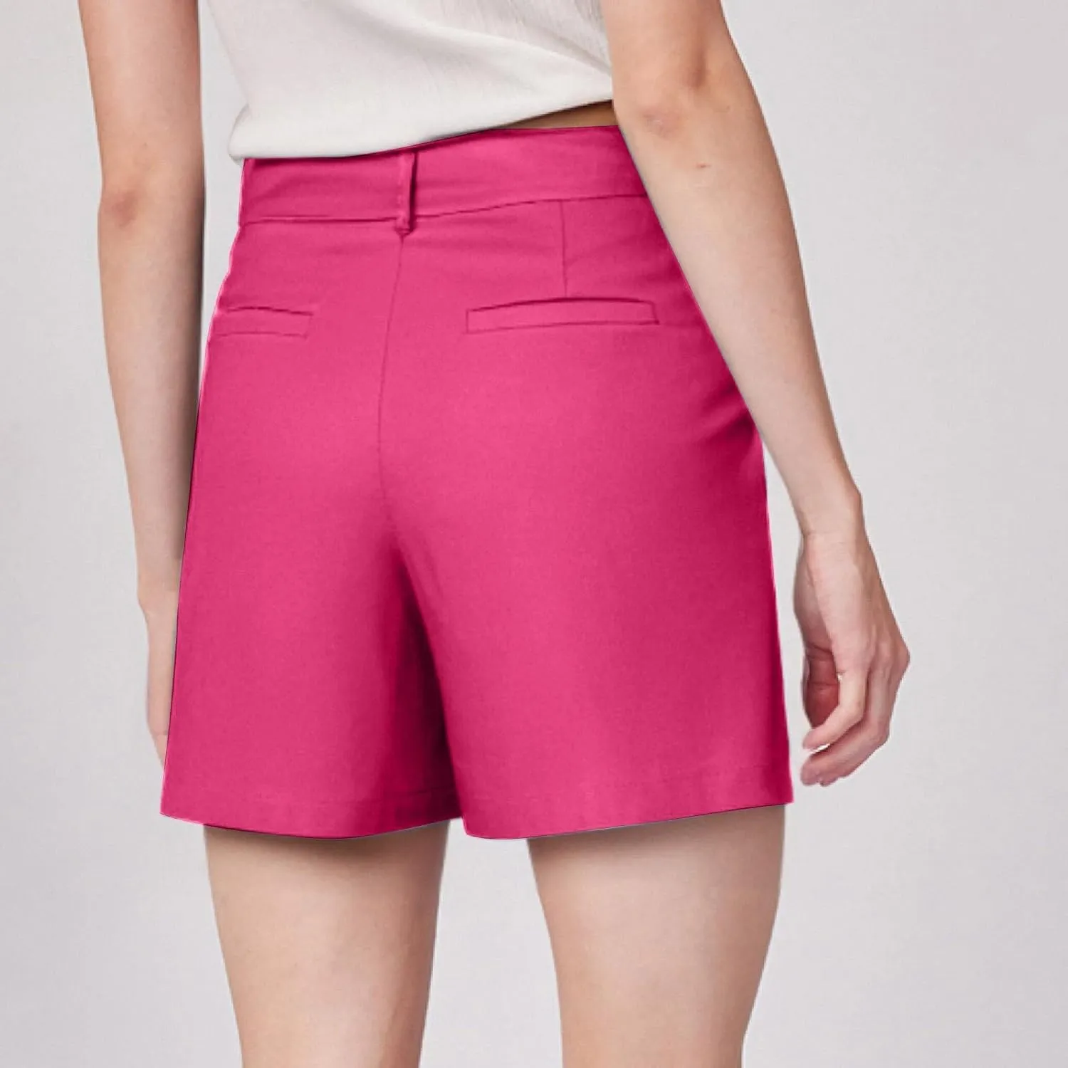 Bermuda Shorts for Women Trendy 2025 Casual Summer High Waisted Chino Shorts Straight Leg Hiking Vacation Outfits