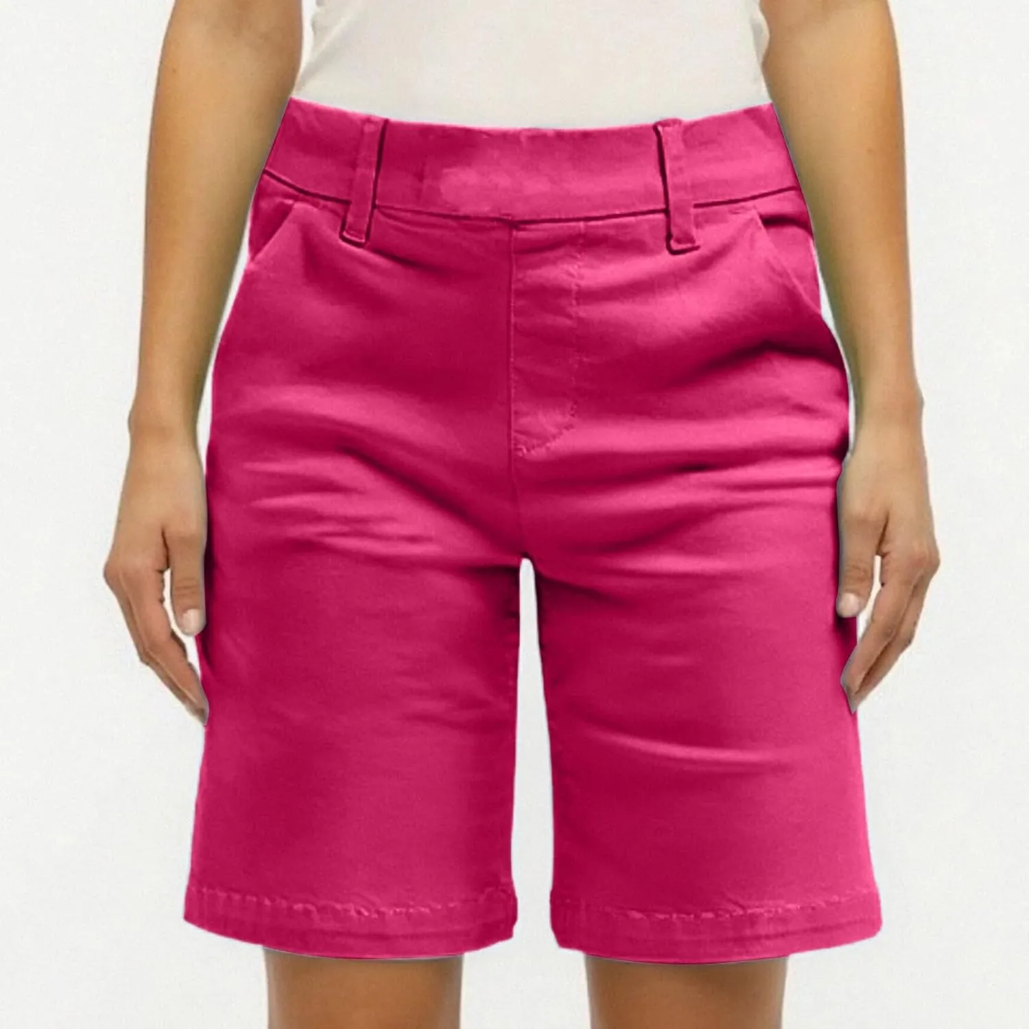 Bermuda Shorts for Women Trendy 2025 Casual Summer High Waisted Chino Shorts Straight Leg Hiking Vacation Outfits