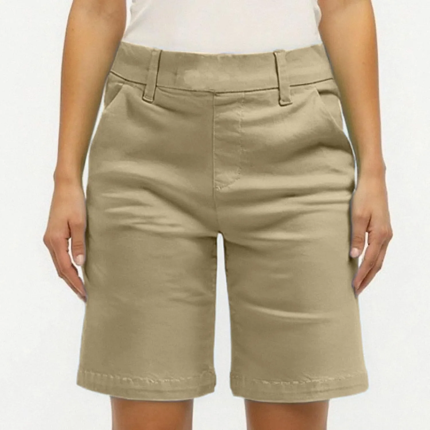 Bermuda Shorts for Women Trendy 2025 Casual Summer High Waisted Chino Shorts Straight Leg Hiking Vacation Outfits