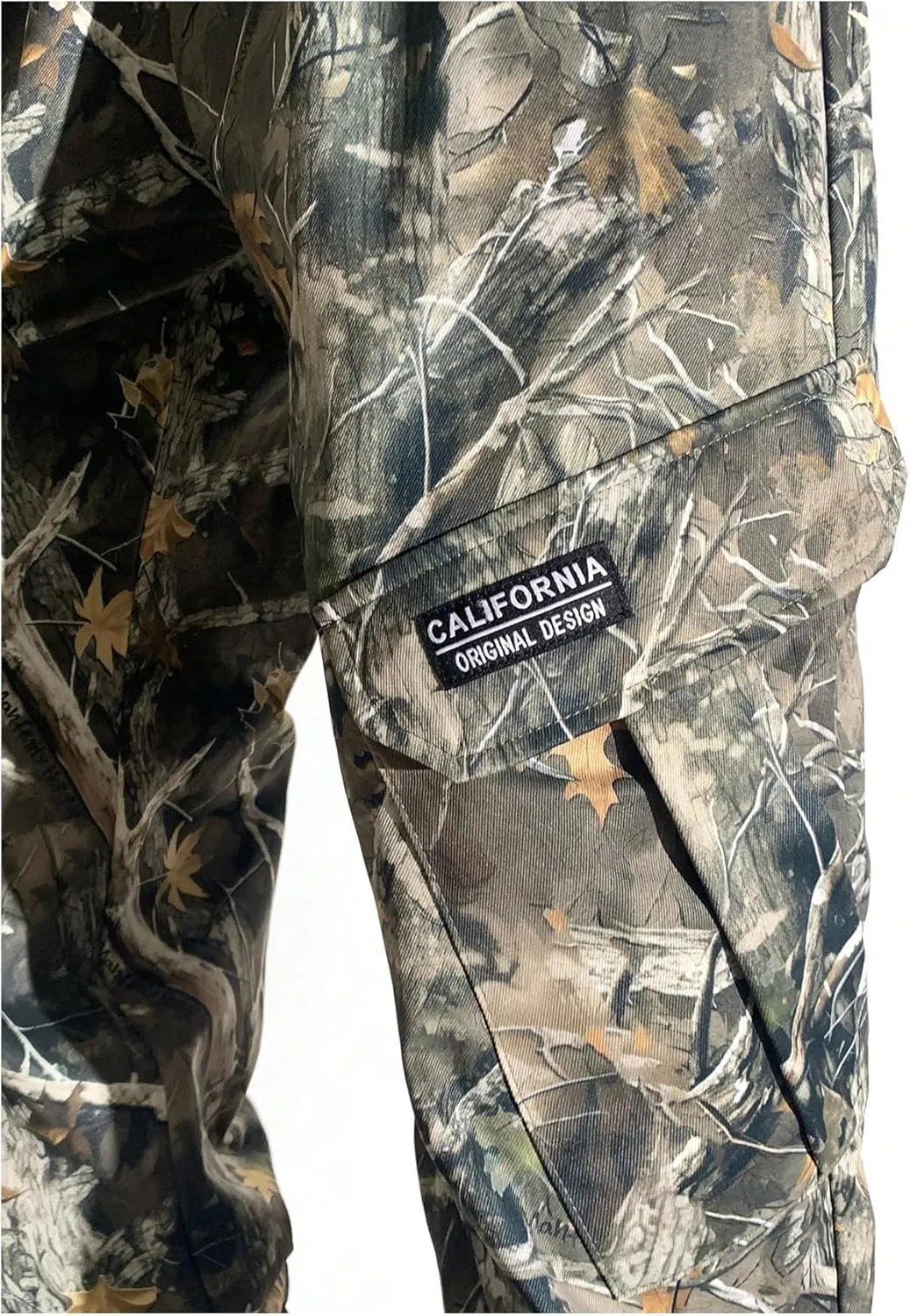 Boy's Camo Cargo Pants Elastic Waist Sports Joggers Casual Sweatpants with Pockets