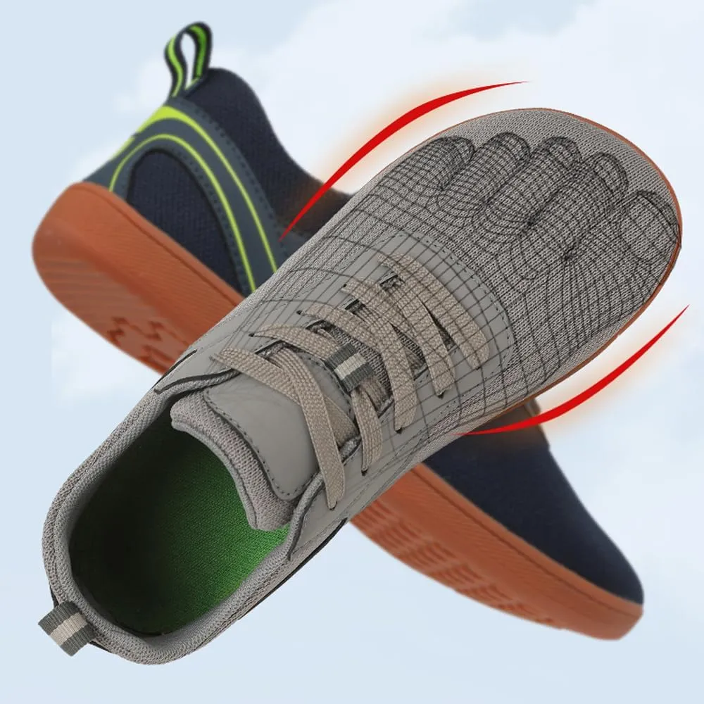 Canvas Slip On Shoes for Women Wide Width Zero Drop Sole Minimalist Toe Box Walking Shoe Non Slip Work Shoes Women Comfortable Breathable Soft Sole Sports Casual Shoe Lightweight Outdoor Footwear
