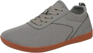 Canvas Slip On Shoes for Women Wide Width Zero Drop Sole Minimalist Toe Box Walking Shoe Non Slip Work Shoes Women Comfortable Breathable Soft Sole Sports Casual Shoe Lightweight Outdoor Footwear