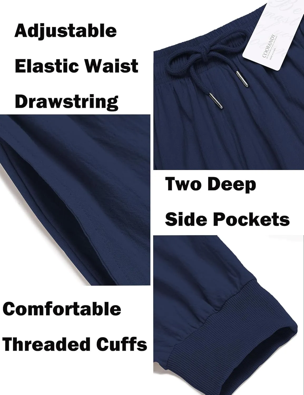 COOFANDY Men Hippie Harem Pants Baggy Linen Cotton Boho Yoga Pants Summer Beach Pants Casual Drop Crotch Trouser