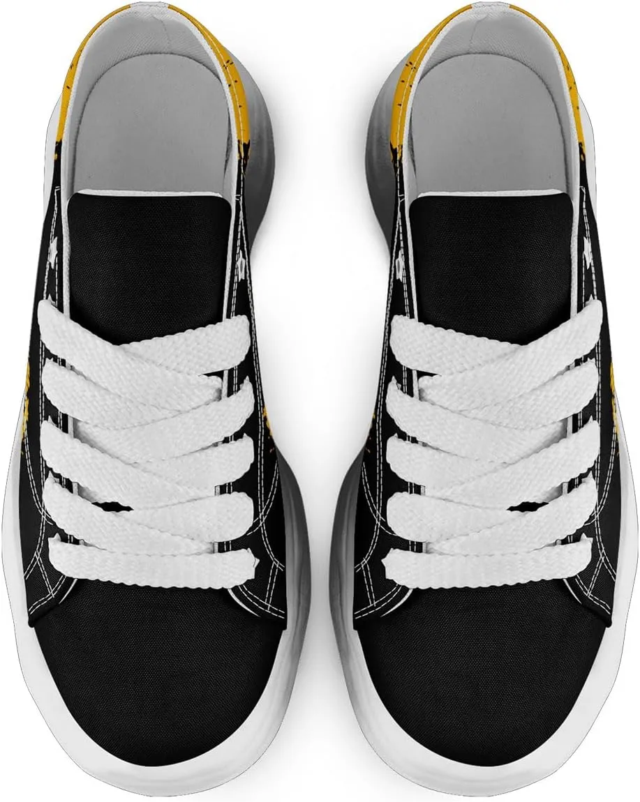 Custom Fashion Canvas Sneaker for Men Women Personalized Unisex Sports Running Tennis Shoes Print Image Name Lace Up Shoes