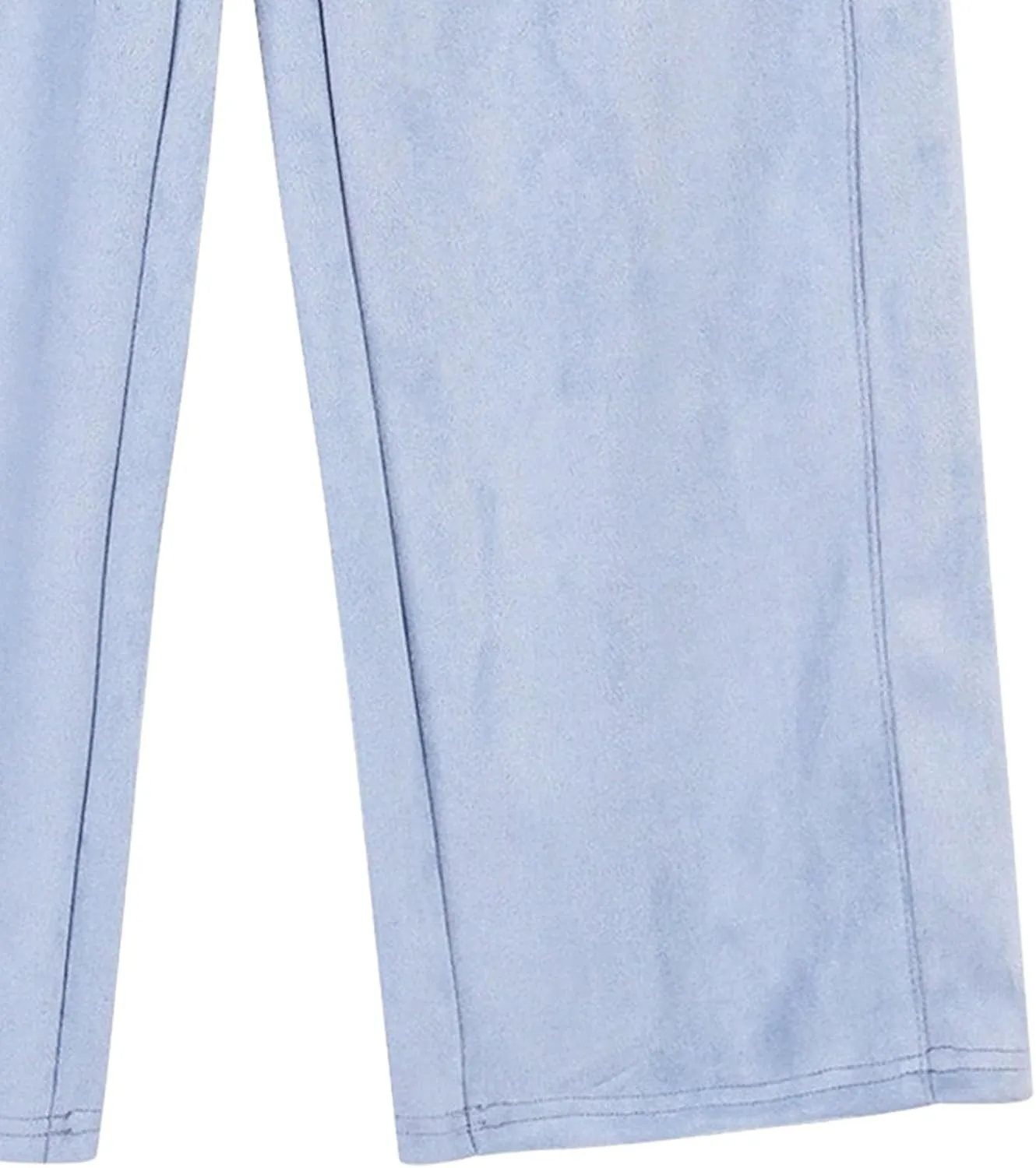 DGHM-JLMY Men's Loose Wide Leg Sweatpants Elastic Waist Regular Fit Straight Pant Stitching Side Seam Thick Casual Trousers