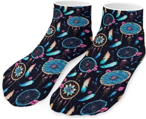 Dream-Catcher Cute Ankle Socks 1 Pairs Low Cut No Show Sock Breathable Stocking for Men Women