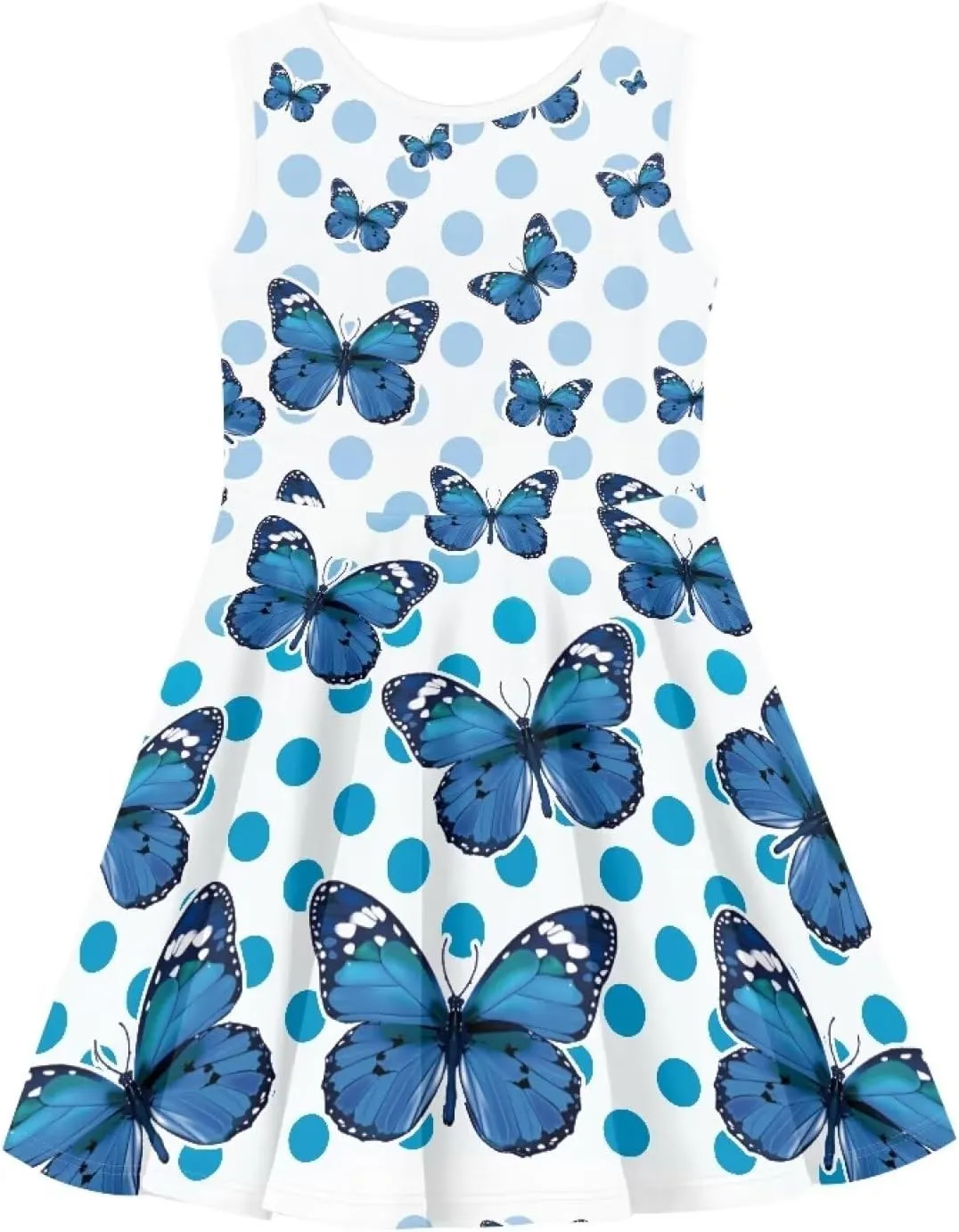 Dress for Girls Sweety Girl's Loose Summer Casual Dresses Holiday Midi Dress for 3-16 Years
