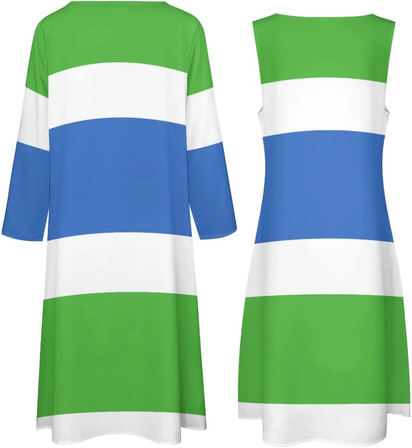 Dress Suit Skirts for Womens Summer Top Sierra Leone Flag Casual V Neck Shift Dress XL