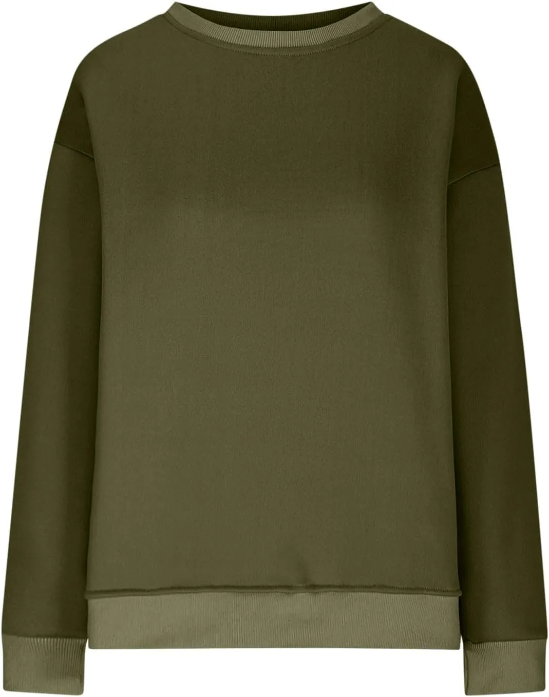 Fall Fashion For Women 2024 Oversized Long Sleeve Crewneck Sweatshirt Fleece Pullover Tops With Pockets Warm Outfits