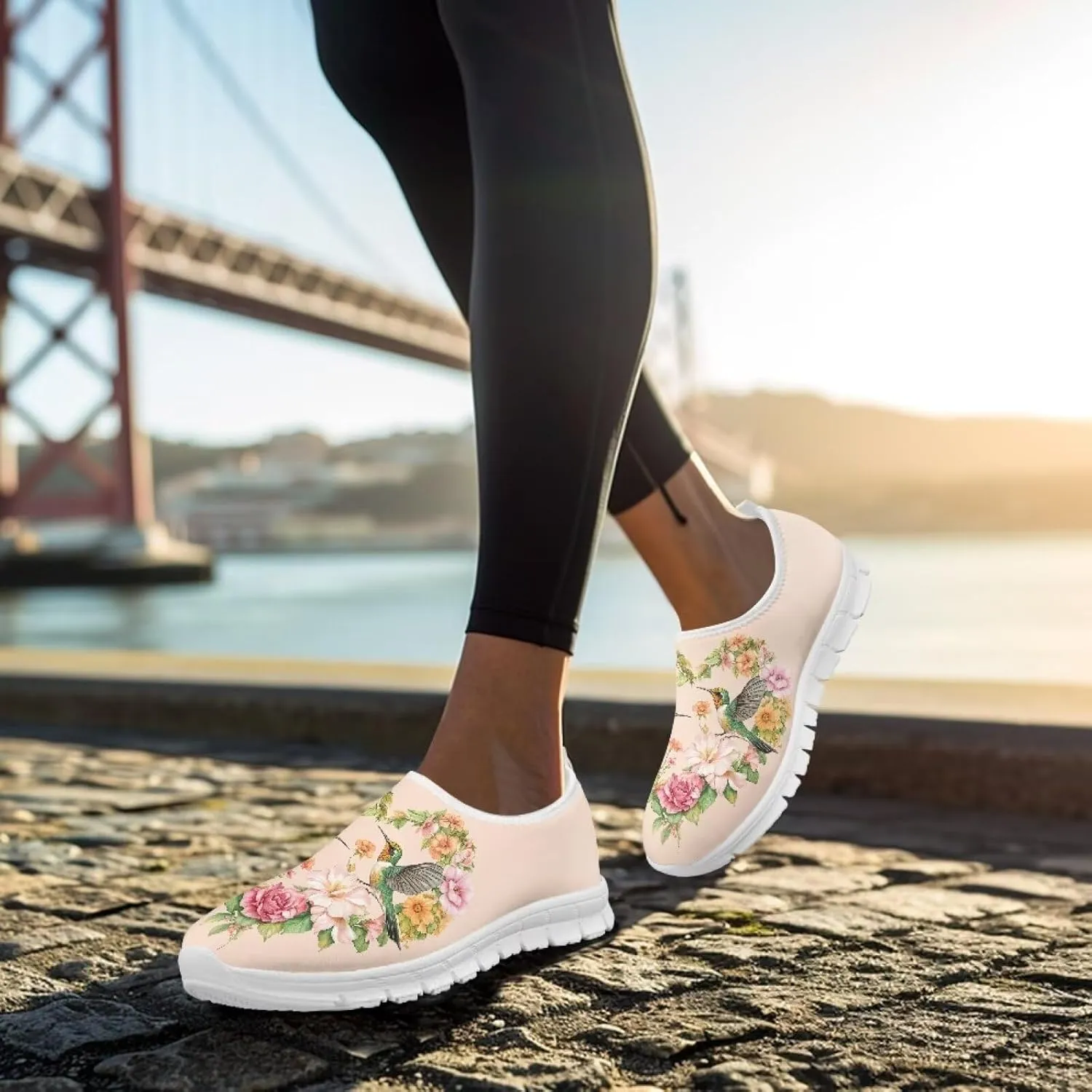 Fashion Slip On Walking Shoes for Women Ladies Casual Tennis Shoes