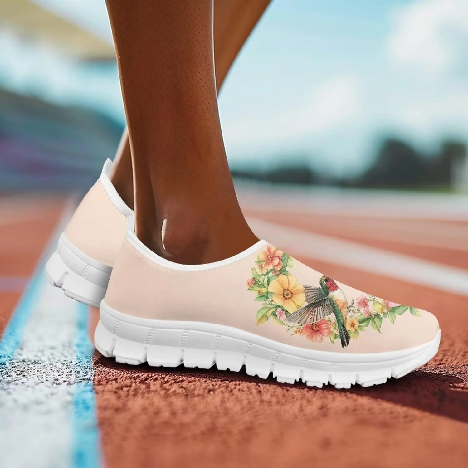 Fashion Slip On Walking Shoes for Women Ladies Casual Tennis Shoes