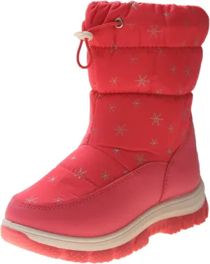 Fashion Winter Children Snow Boots For Boys And Girls Thick Soles Non Slip And Upper Mid Calf Boots Side Kids Warm