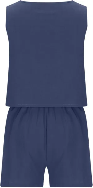 Firzero 2024 Two Piece Sets for Women Summer Linen 2 Piece Outfits Sleeveless Crop Top High Waist Shorts Set with Pockets