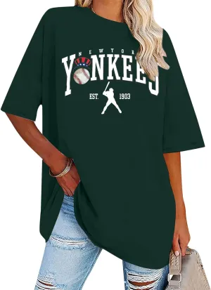 Game Day Shirt Baseball Shirts Women Oversized Baseball Team Graphic Tshirt Baseball Fan Shirt Casual Short Sleeve Tee Tops