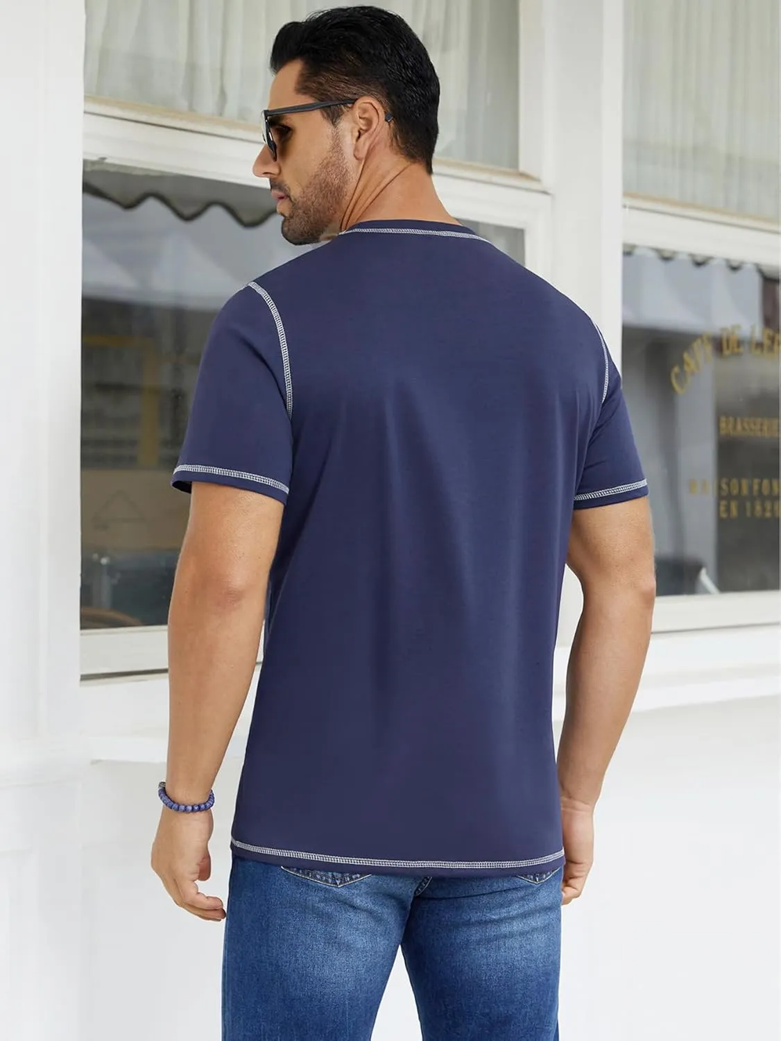 Hardaddy Men's Short Sleeve Casual Crewneck Shirts Summer Soft T-Shirts Lightweight Tee Pullover Tops