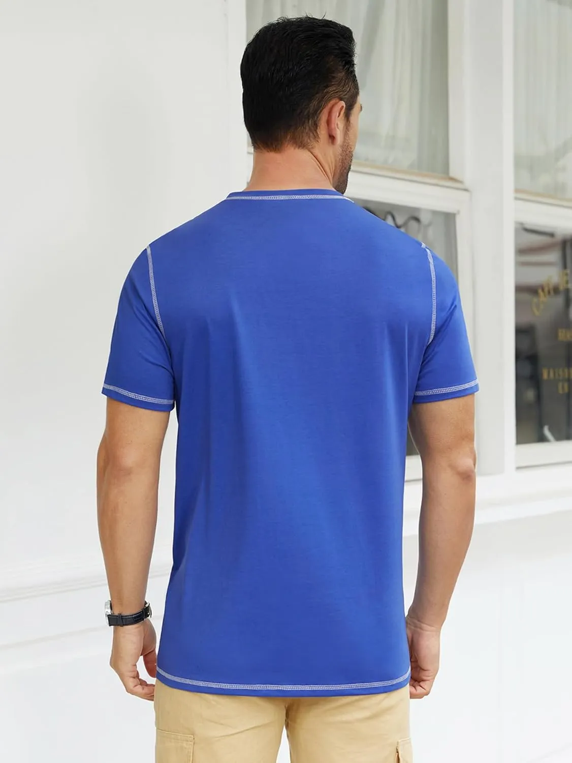 Hardaddy Men's Short Sleeve Casual Crewneck Shirts Summer Soft T-Shirts Lightweight Tee Pullover Tops