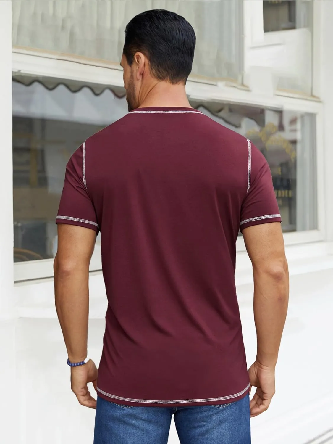 Hardaddy Men's Short Sleeve Casual Crewneck Shirts Summer Soft T-Shirts Lightweight Tee Pullover Tops