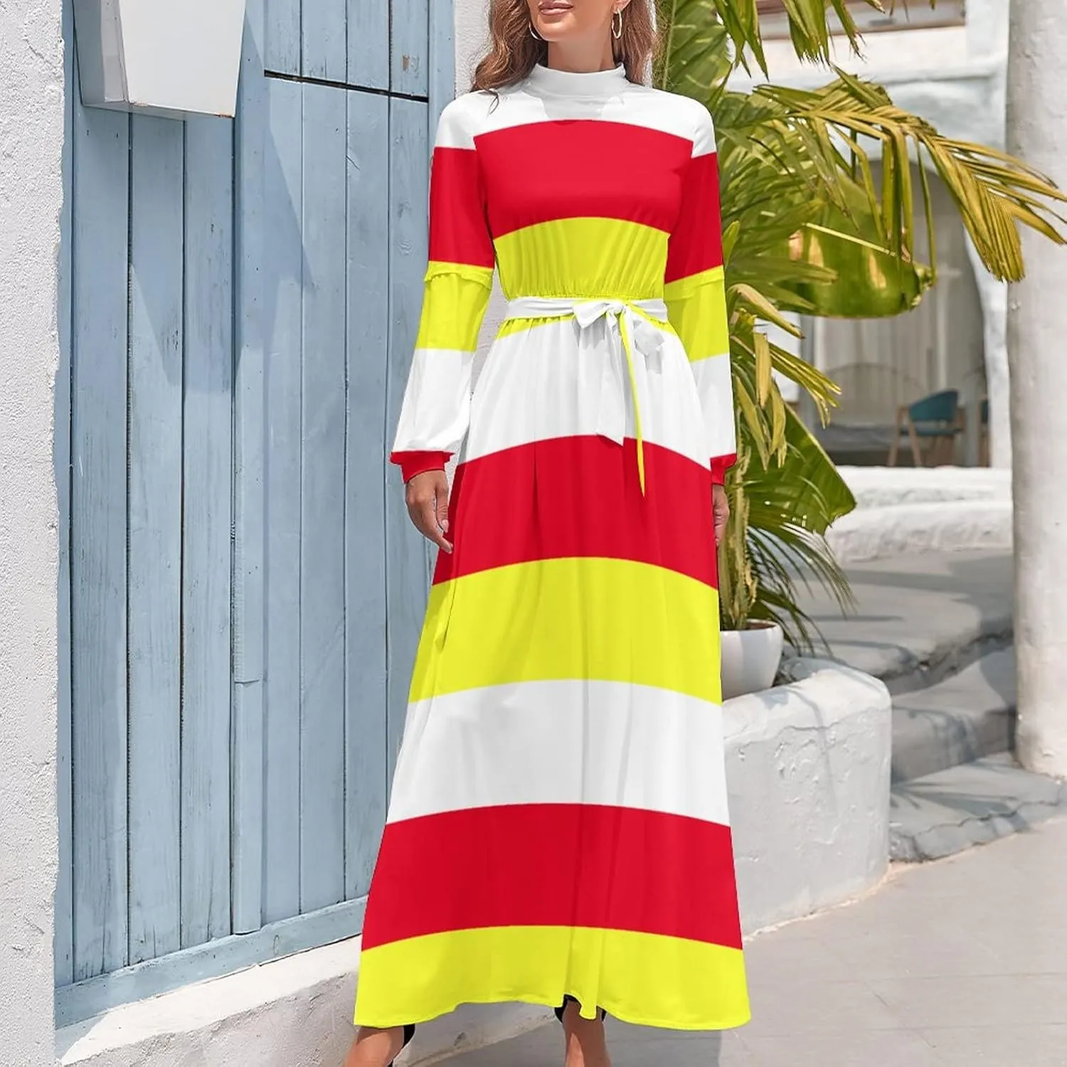Long Dress Skirts for Womens Summer Top North Ossetia Flag Casual V Neck Shift Dress XL