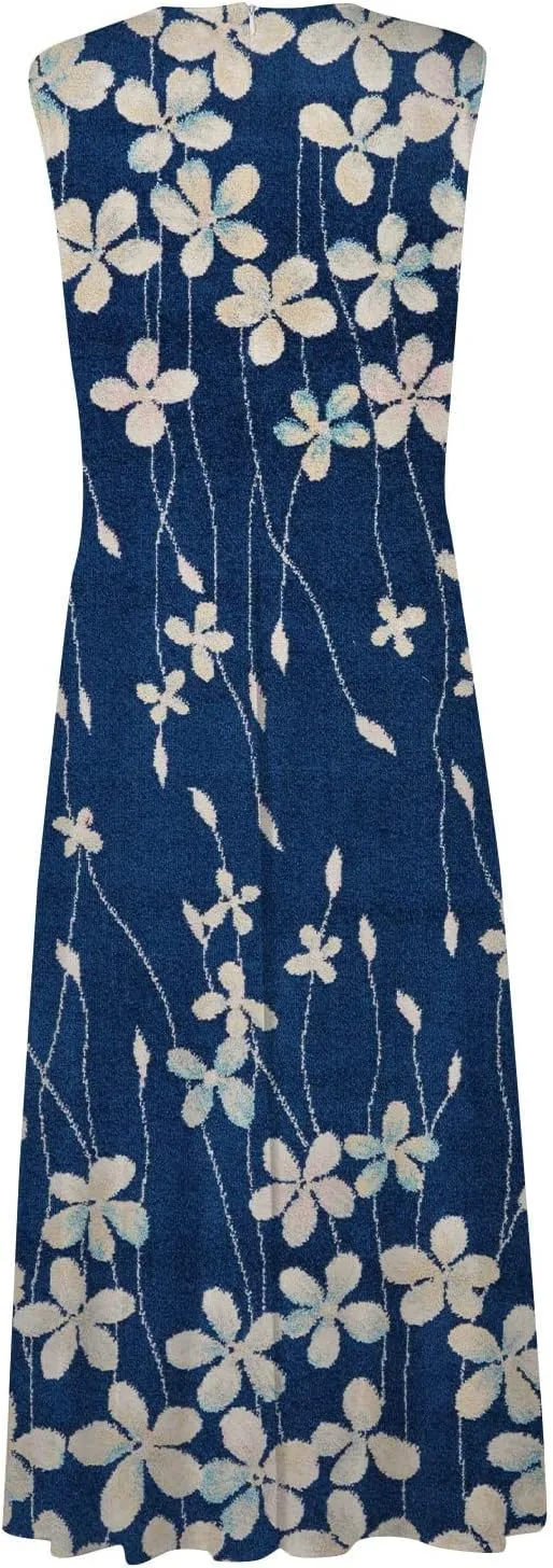 Maxi Dresses for Women 2024 Pink Spring Long Maxi Dress Summer Sleeveless V Neck Boho Waist Retraction Printed Dress