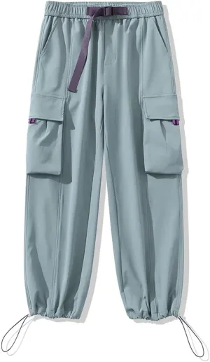 Men Autumn Cargo Pants Multi-Pockets Wide Leg Casual Pant Hip Hop Streetwear Loose Straight Trousers