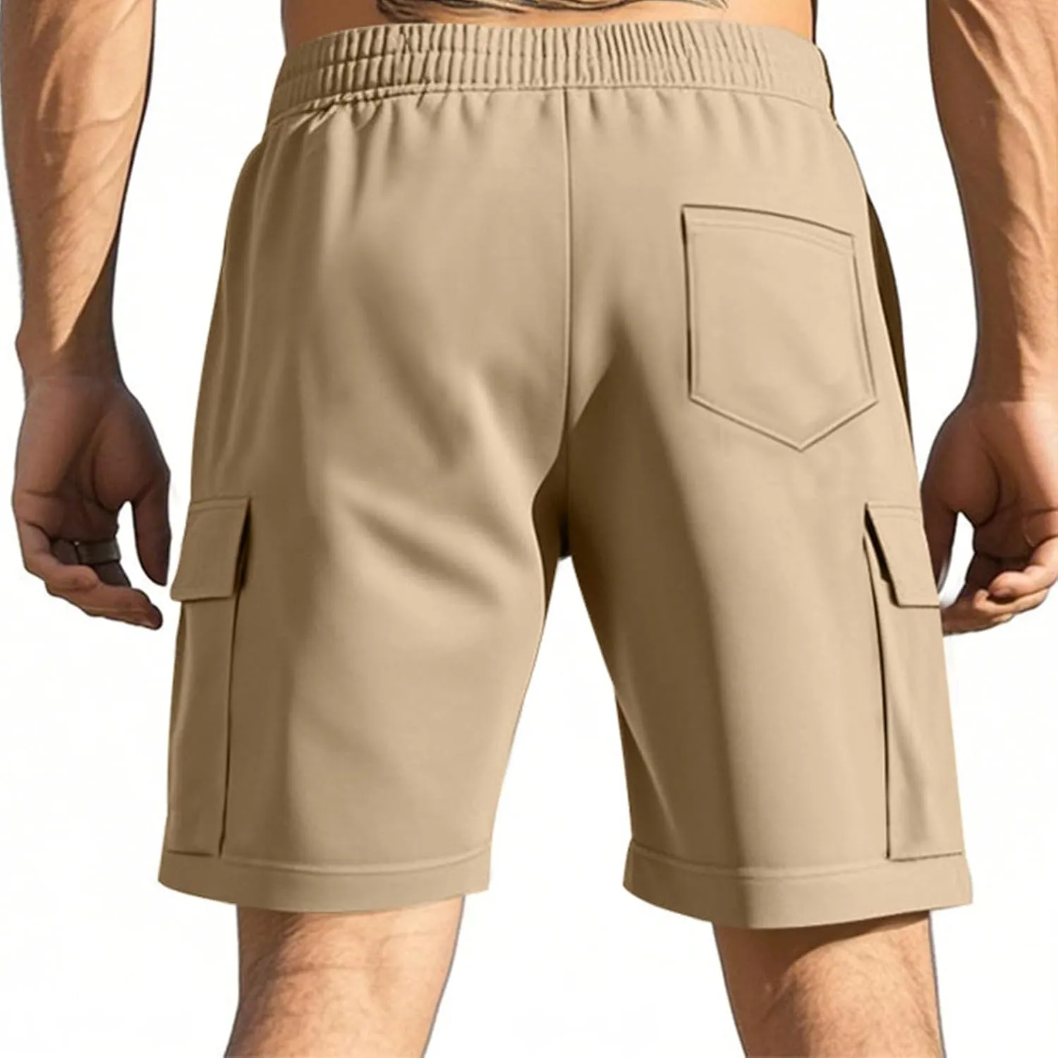Men's Cargo Shorts with Pockets Summer Quick Dry Workout Athletic Running Gym Lightweight Casual Trendy Trunks