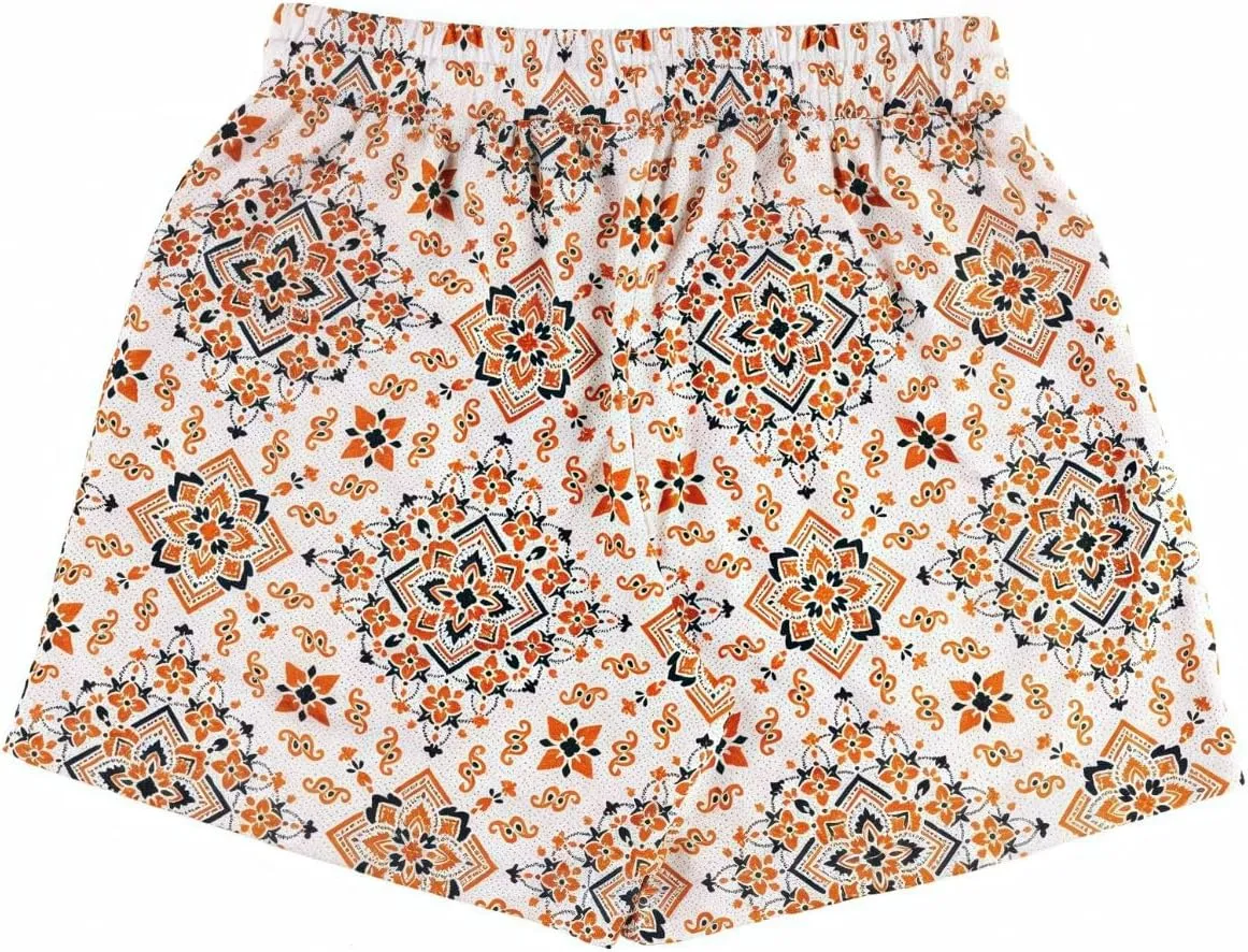 Men's Floral Basketball Shorts 4" Inseam - Lightweight Quick Dry Gym Shorts with Drawstring for Running, Workout & Casual