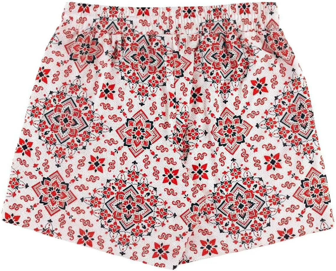 Men's Floral Basketball Shorts 4" Inseam - Lightweight Quick Dry Gym Shorts with Drawstring for Running, Workout & Casual