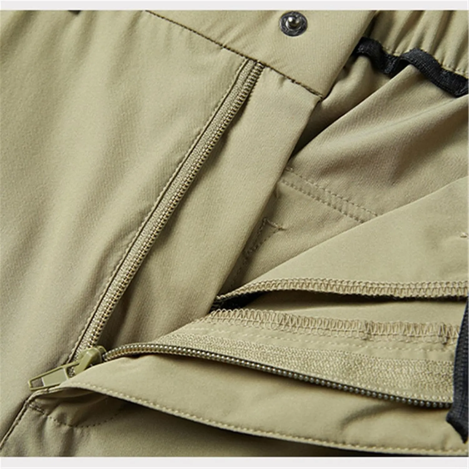 Men's Quick Dry Cargo Pants Plus Size Multi-Pockets Loose Sweatpants Work Joggers Casual Straight Long Trousers Male