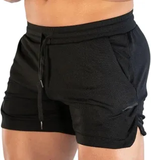 Men's Shorts Athletic Mesh Quick Dry with Pockets Drawstring Plus Size Lightweight Breathable Casual Workout Trunks