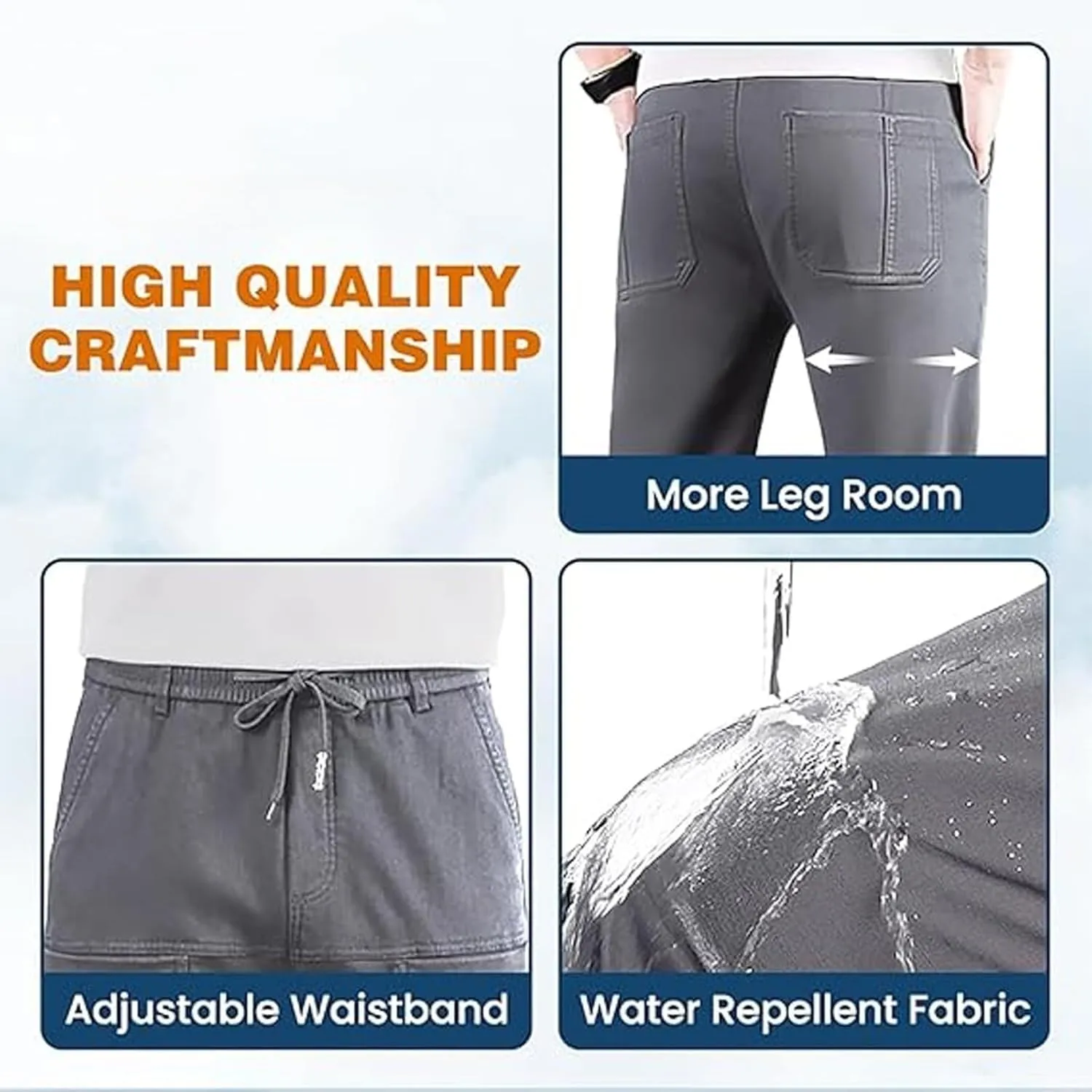 Multipants Luxury Pants, Multipants  High Stretch Multi-Pocket Durable Cargo Pants, Men's Cargo Sweatpants with Pockets