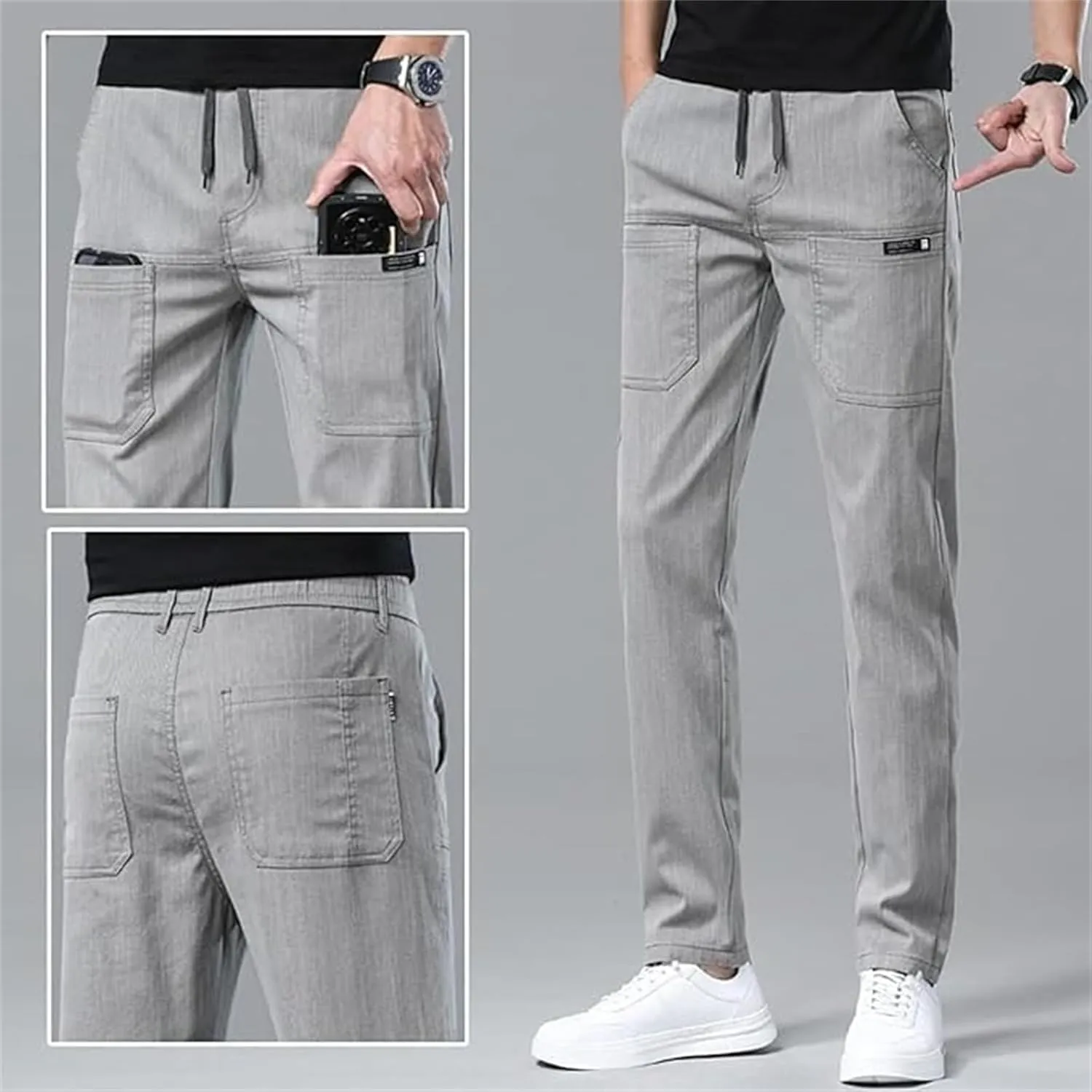 Multipants Luxury Pants, Multipants  High Stretch Multi-Pocket Durable Cargo Pants, Men's Cargo Sweatpants with Pockets