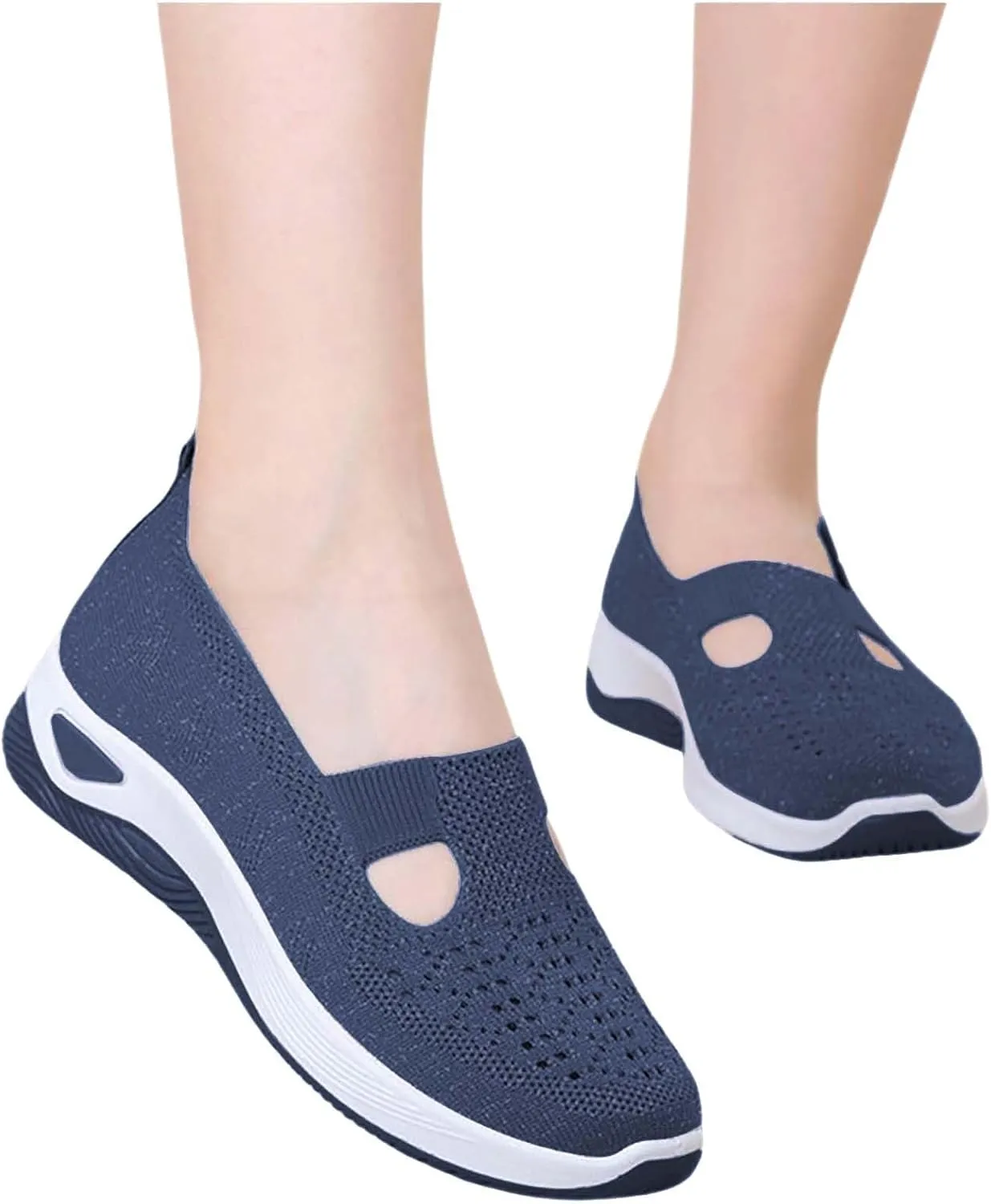 Orthopedic Shoes for Women Woven Orthopedic Running Shoes for Men Lightweight Casual Shoes Slip On Chunky Sneakers Red Tennis Shoe Loafers Shoe