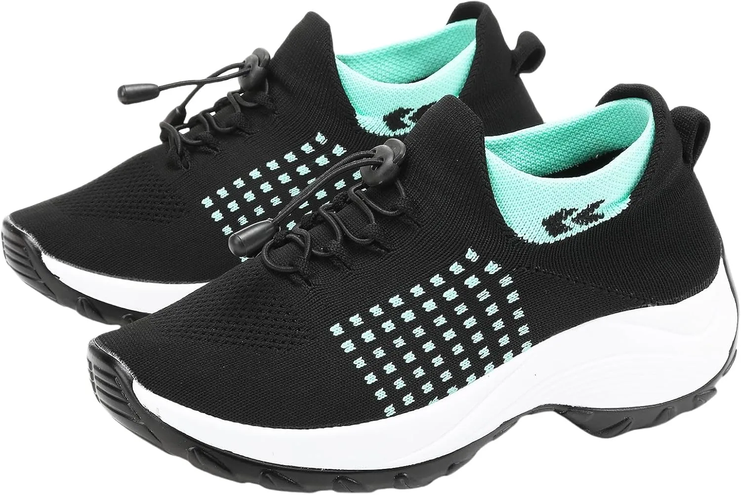 Orthopedic Sneakers Breathable Women Slip on Trainers Comfortable Shoes for Women Stretch Cushion Athletic Shoe Unisex Casual Thick Bottom Walking Shoe