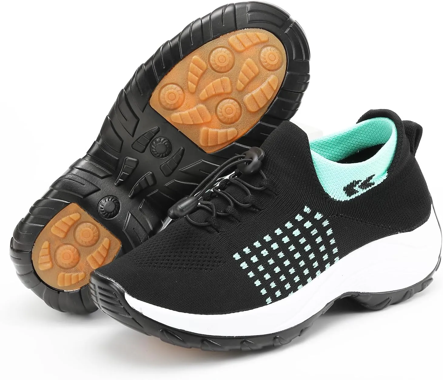 Orthopedic Sneakers Breathable Women Slip on Trainers Comfortable Shoes for Women Stretch Cushion Athletic Shoe Unisex Casual Thick Bottom Walking Shoe