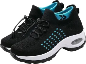 Orthopedic Sneakers Women Breathable Comfort Wear Shoes for Women Walking Slip On Trainers Casual Comfortable Athletic Cushion Thick Bottom Footwear