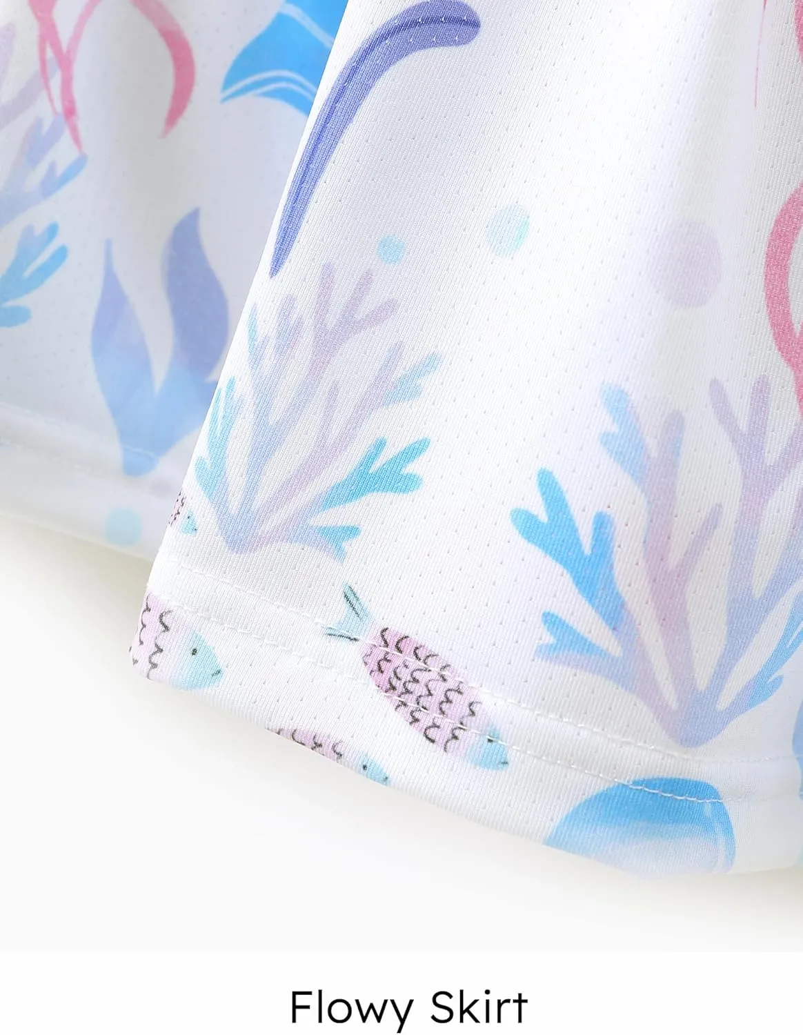 PATPAT Girls' Summer Dress Multipack  Quick-Dry, Cooling Fabric with Hawaiian & Mermaid Prints for Toddlers 2-8 Years