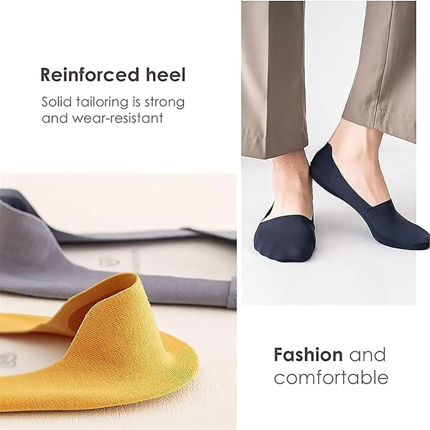 Petition Thin No Show Socks Womens, Petition Socks,Non Slip No Show Socks,Lightweight 6 Pairs