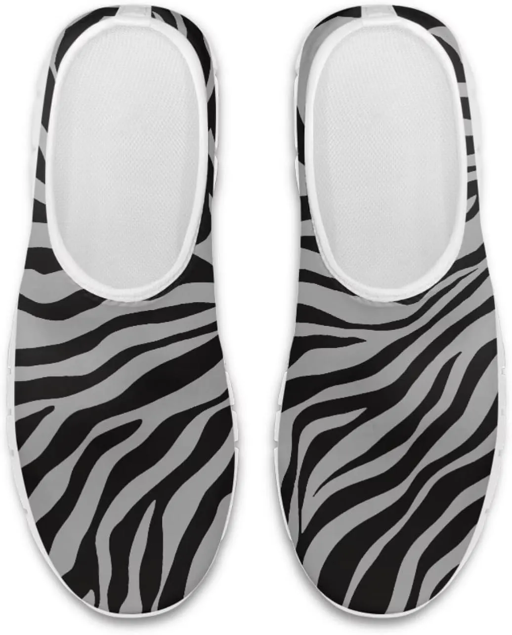 Pop Leopard Print Slip on Shoes Women Low Top Casual Mesh Shoes with Arch Support Insole Business Work Outdoor Sneaker