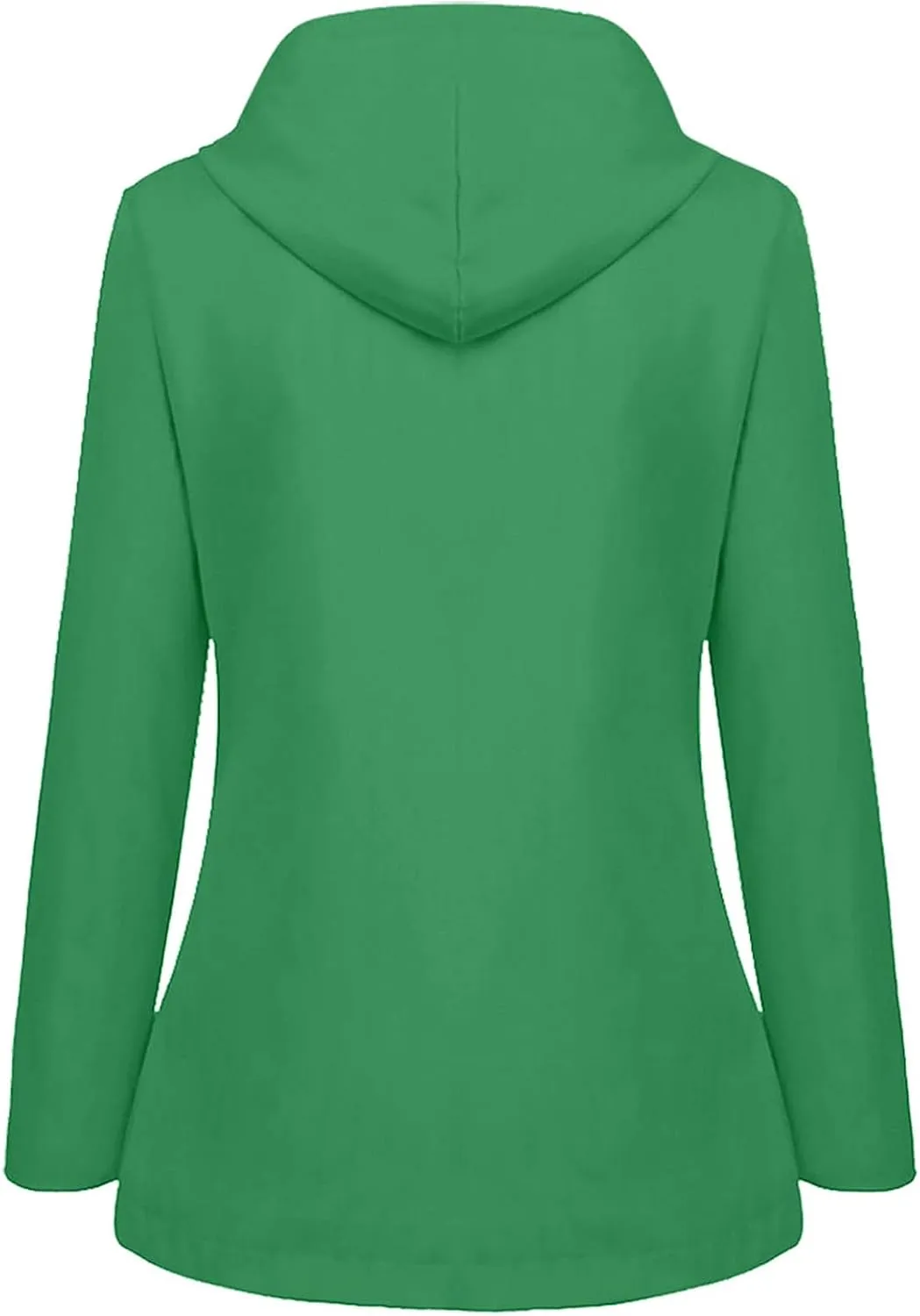 Rain Jacket Women Waterproof with Hood Raincoat Lightweight Lined Long Sleeve Coats Plus Size