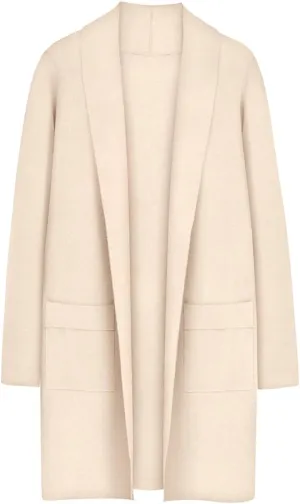 RITERA Plus Size Cardigan Sweaters for Women Long Sleeve Open Front Lapel Collar Jacket Pocket Winter Coatigan XL-5XL