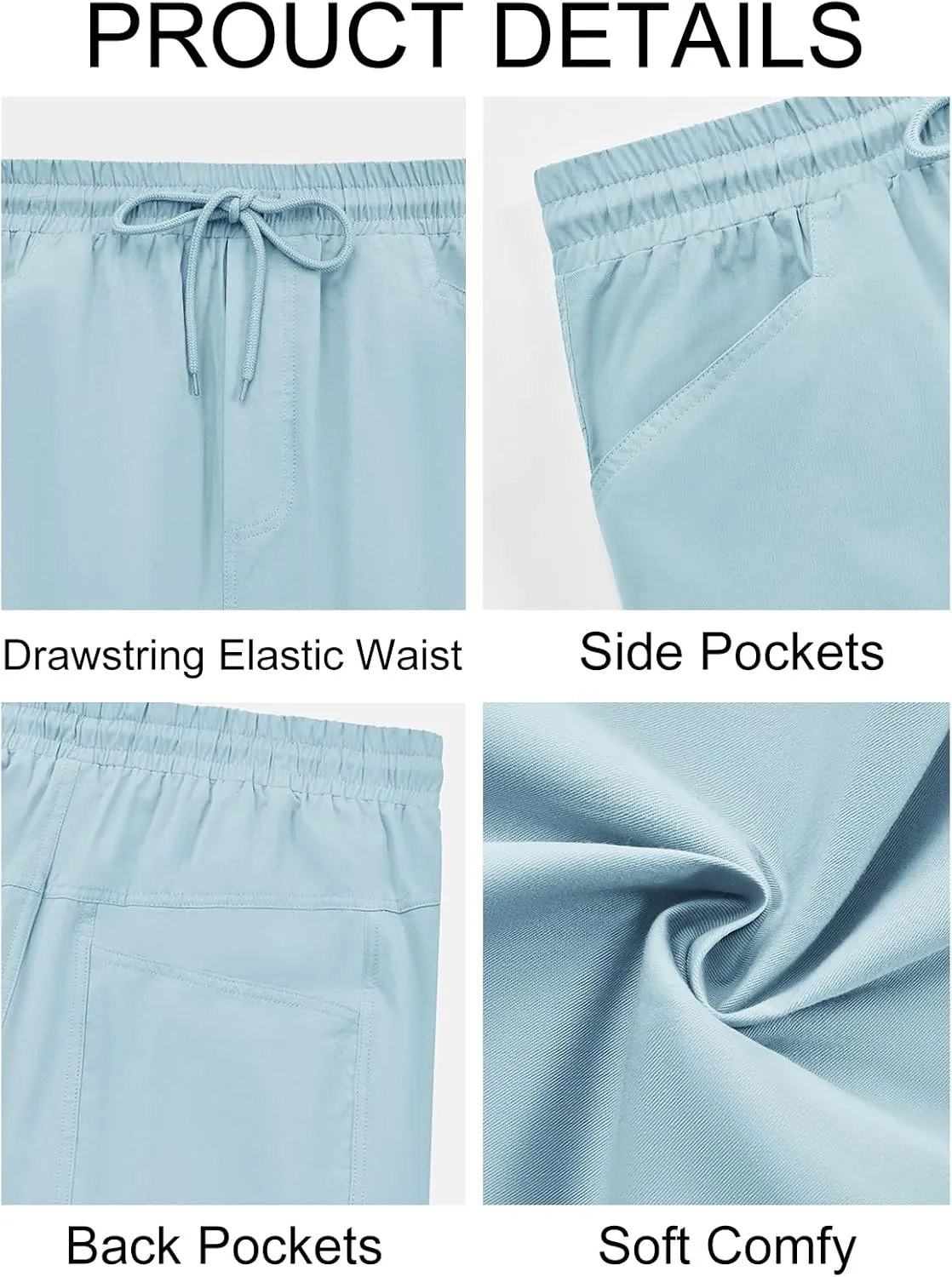 Runcati Mens Harem Capri Pants Casual Elastic Waist Cotton 3/4 Shorts Summer Beach Yoga Tapered Trousers