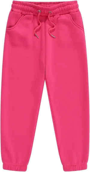 Solid Color Sweatpants for Toddler Elastic Waist Solid Cotton Jogger Kids Boys Girls Stretchy Sport Running Long Pants